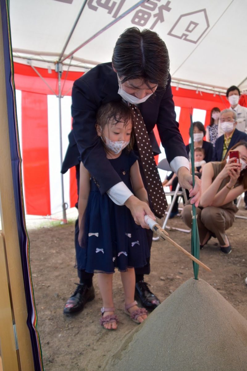 福岡県糟屋郡志免町05　注文住宅建築現場リポート①　～地鎮祭～