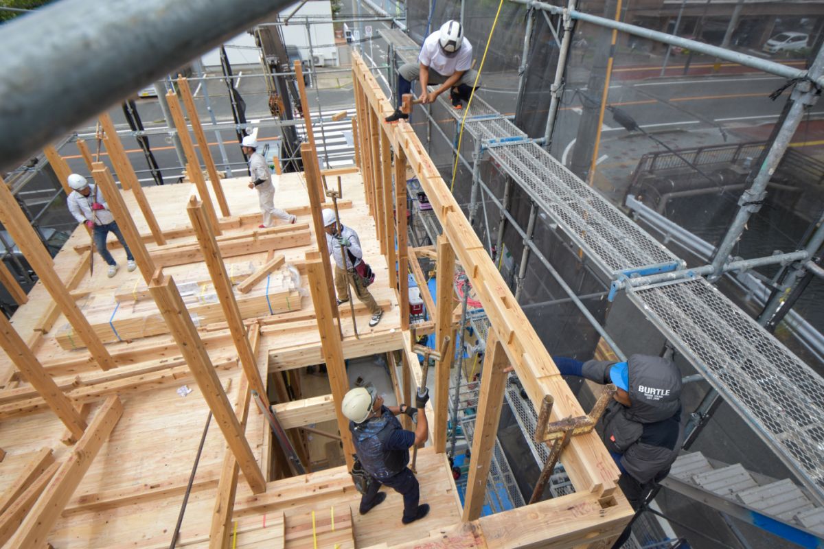 福岡県福岡市西区08　注文住宅建築現場リポート②　～上棟式～