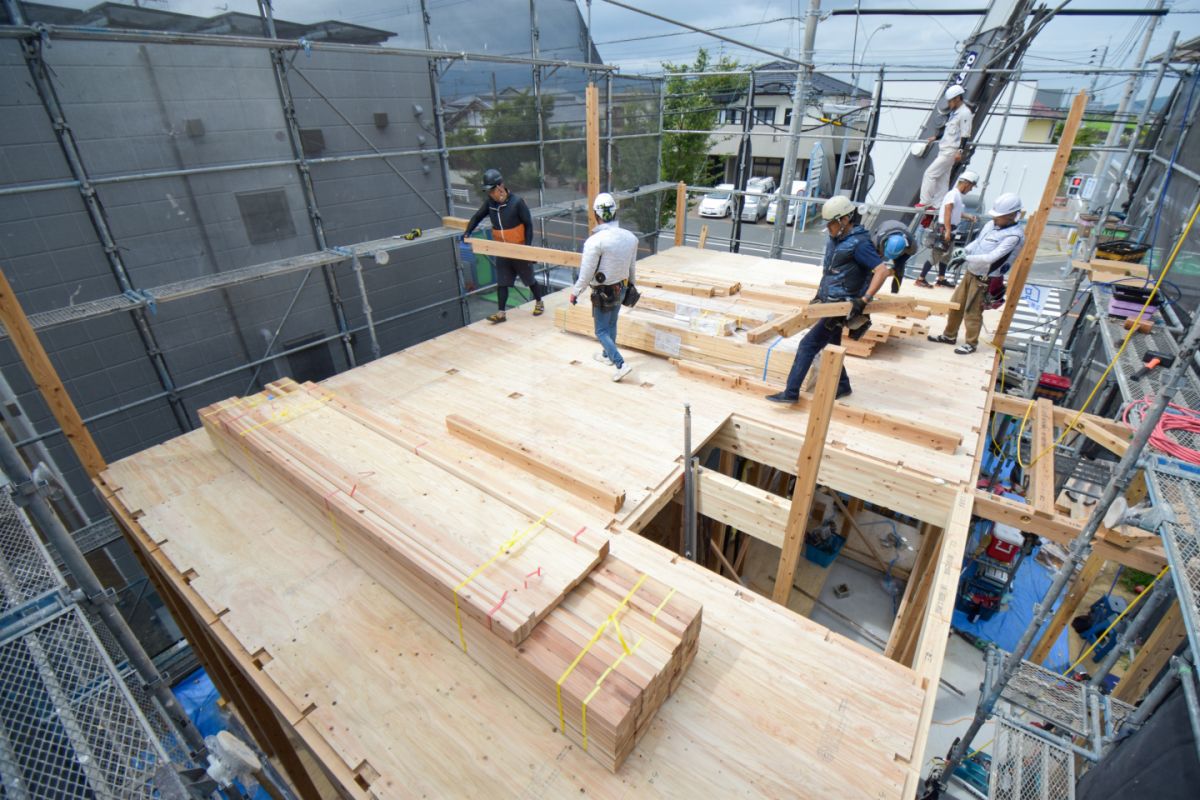 福岡県福岡市西区08　注文住宅建築現場リポート②　～上棟式～