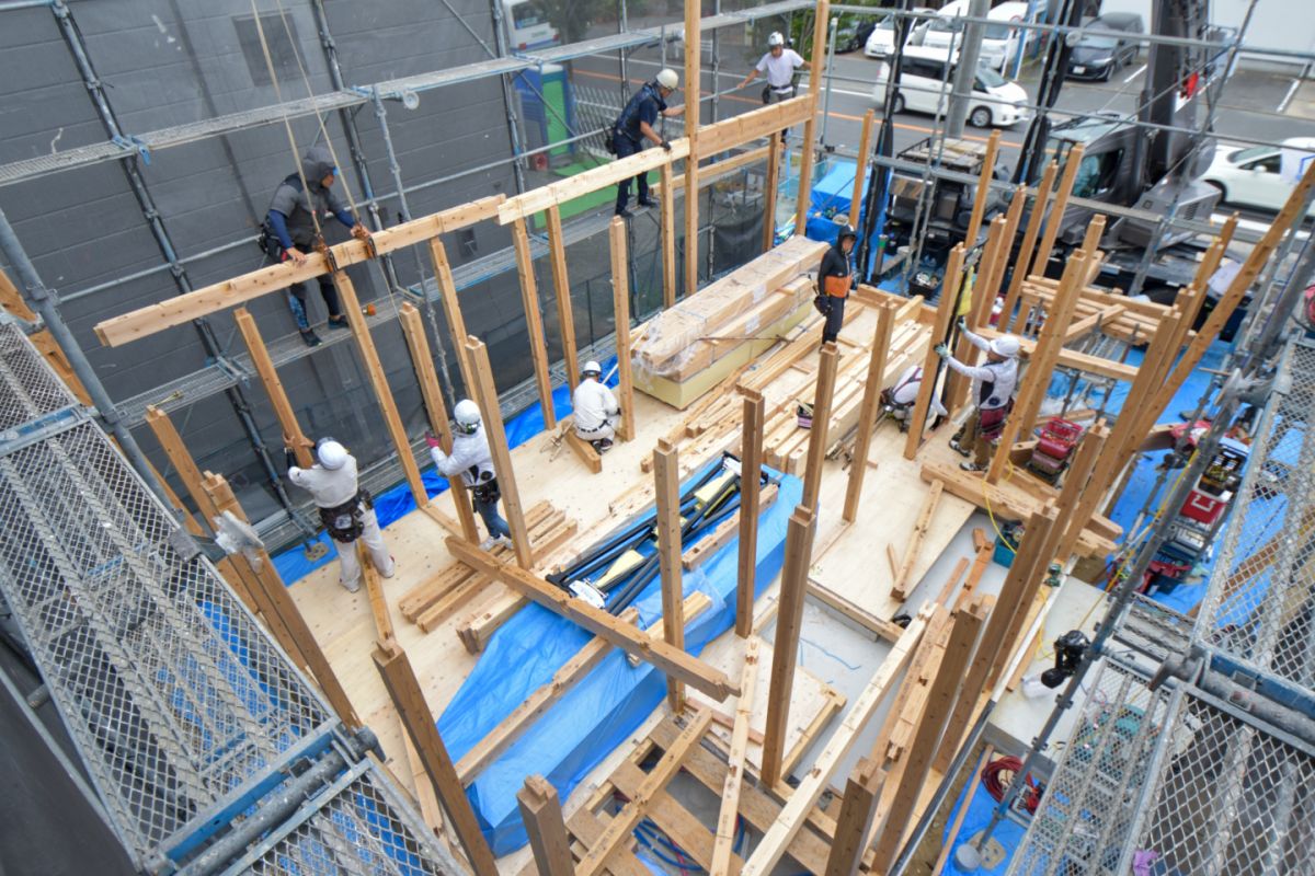 「福岡市西区08」注文住宅現場リポート②【上棟式】