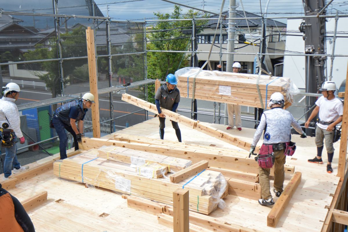 福岡県福岡市西区08　注文住宅建築現場リポート②　～上棟式～