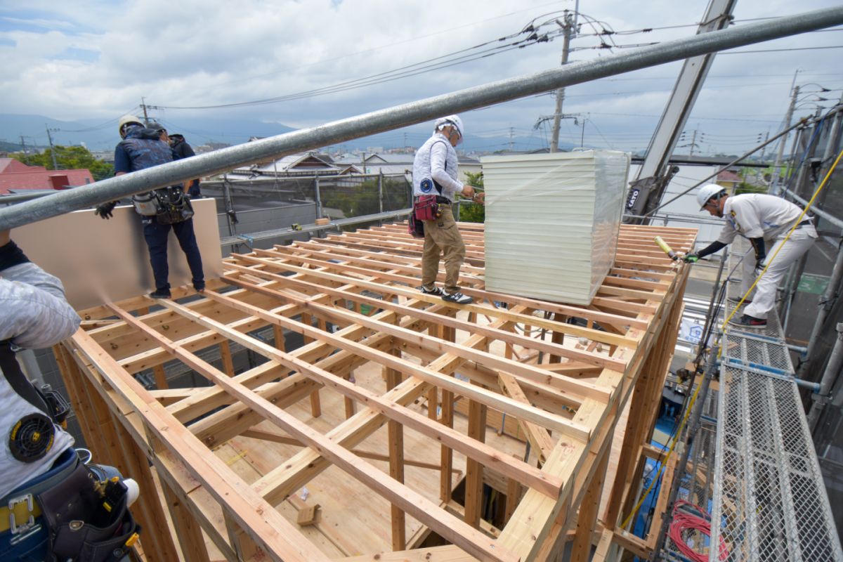 「福岡市西区08」注文住宅現場リポート②【上棟式】