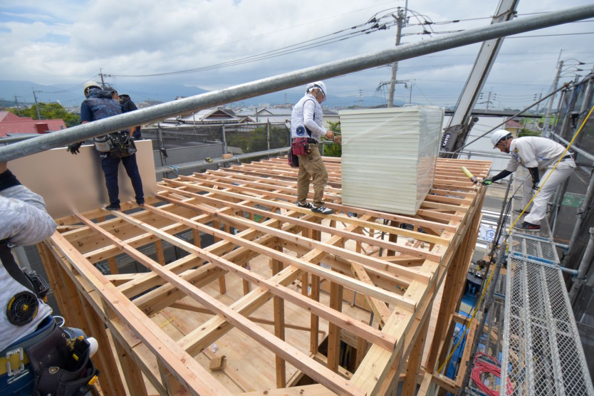 福岡県福岡市西区08　注文住宅建築現場リポート②　～上棟式～