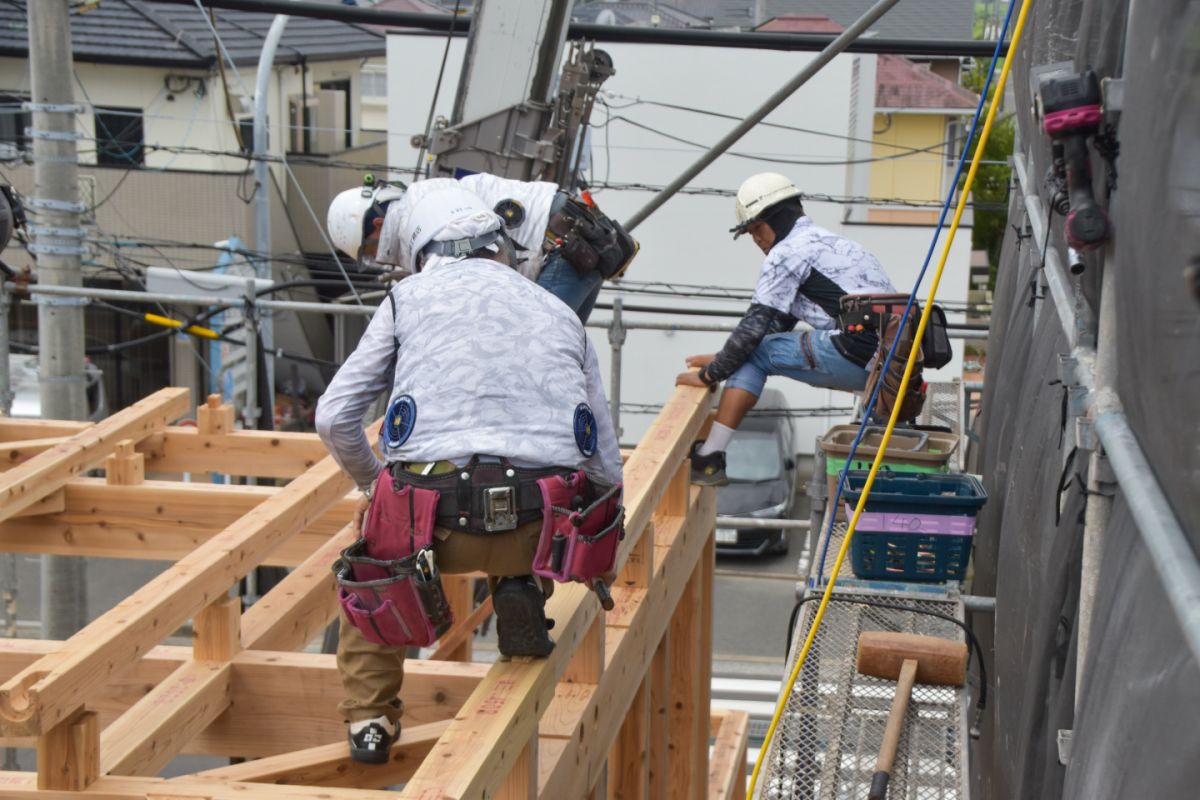 福岡県福岡市西区08　注文住宅建築現場リポート②　～上棟式～