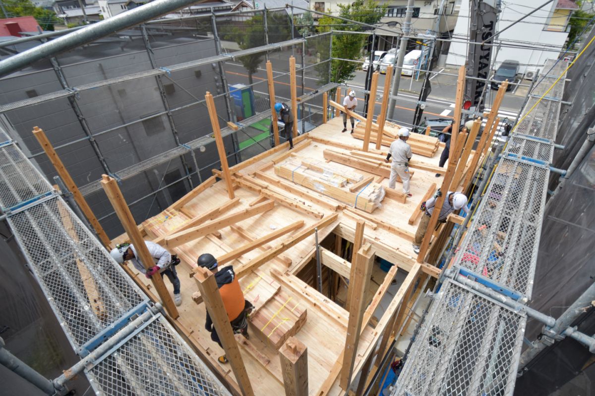 福岡県福岡市西区08　注文住宅建築現場リポート②　～上棟式～