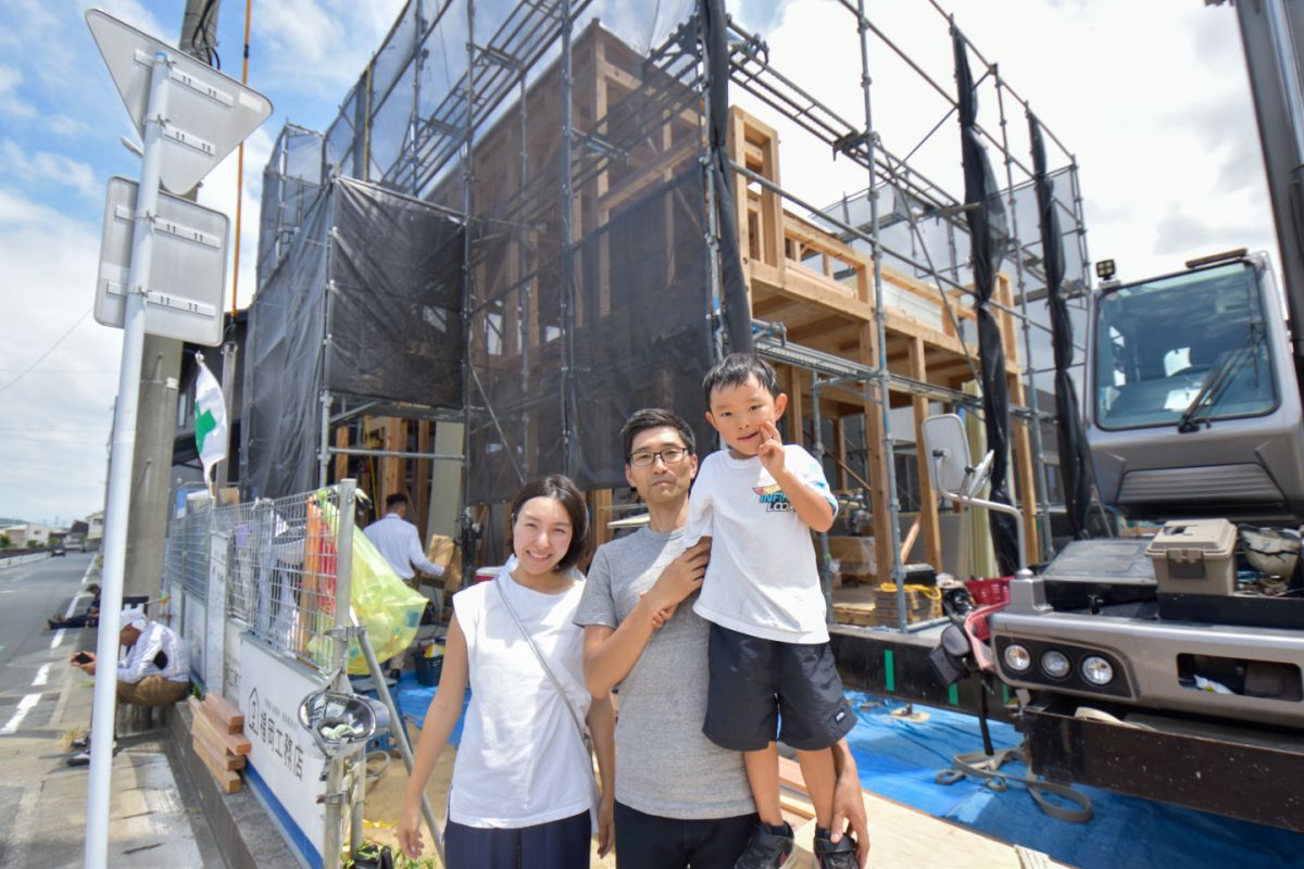 「福岡市西区08」注文住宅現場リポート②【上棟式】