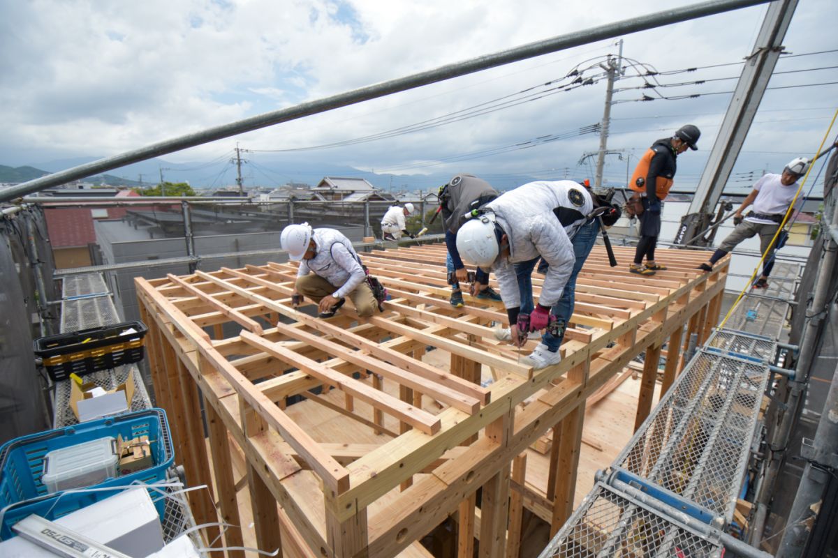 福岡県福岡市西区08　注文住宅建築現場リポート②　～上棟式～