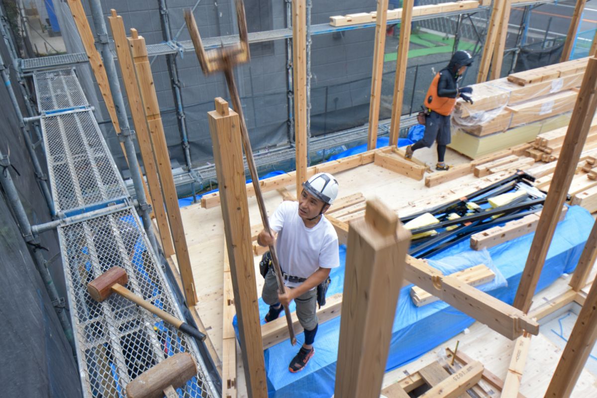 「福岡市西区08」注文住宅現場リポート②【上棟式】