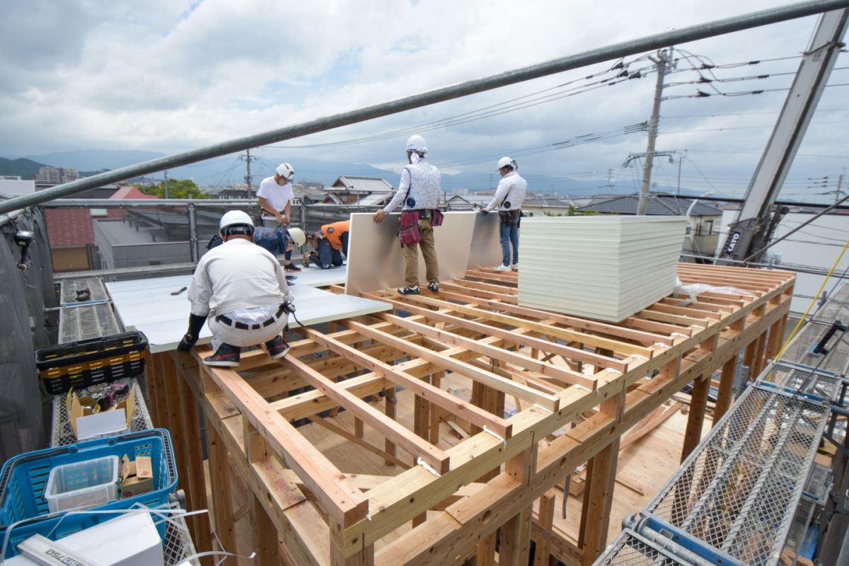 福岡県福岡市西区08　注文住宅建築現場リポート②　～上棟式～