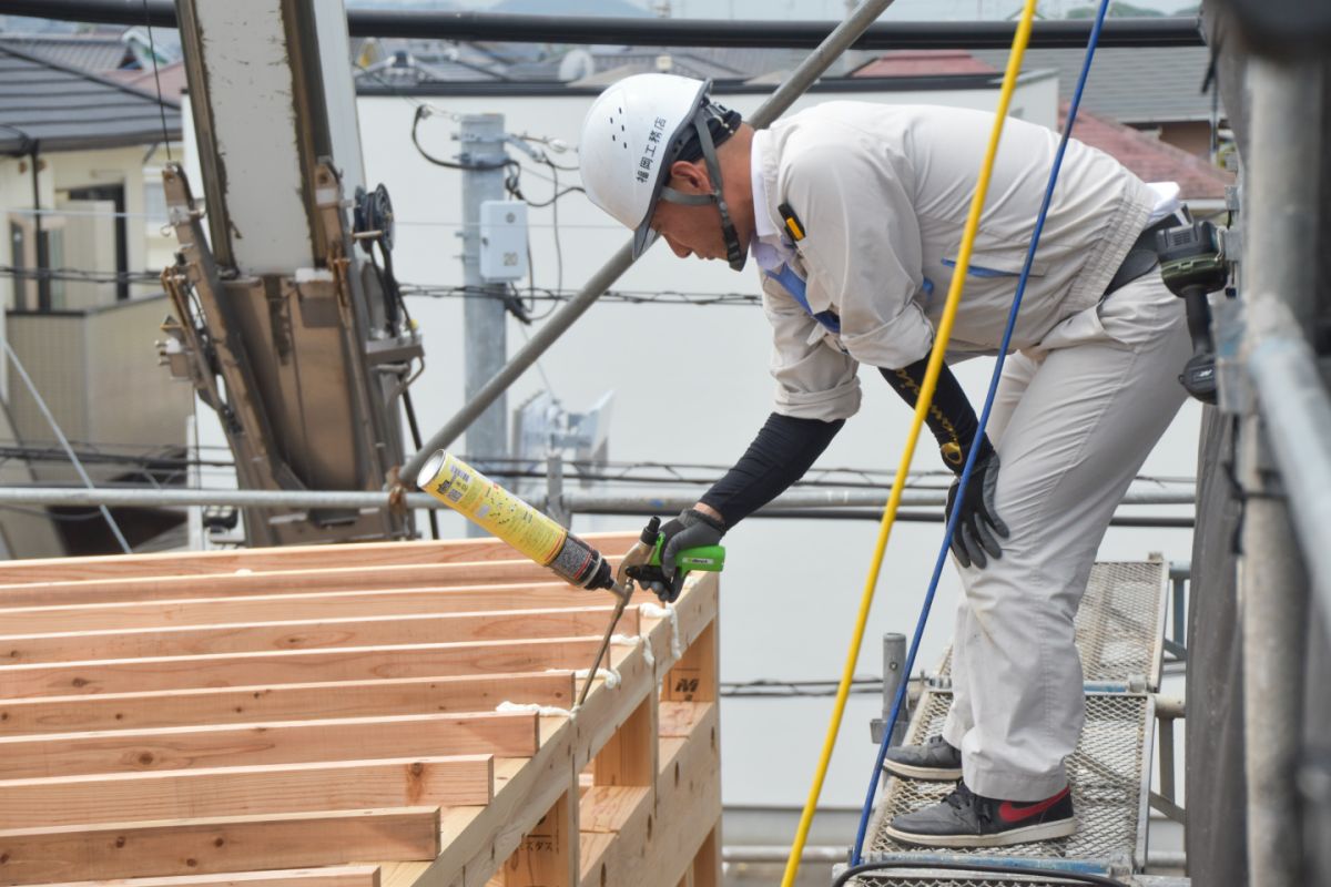 福岡県福岡市西区08　注文住宅建築現場リポート②　～上棟式～