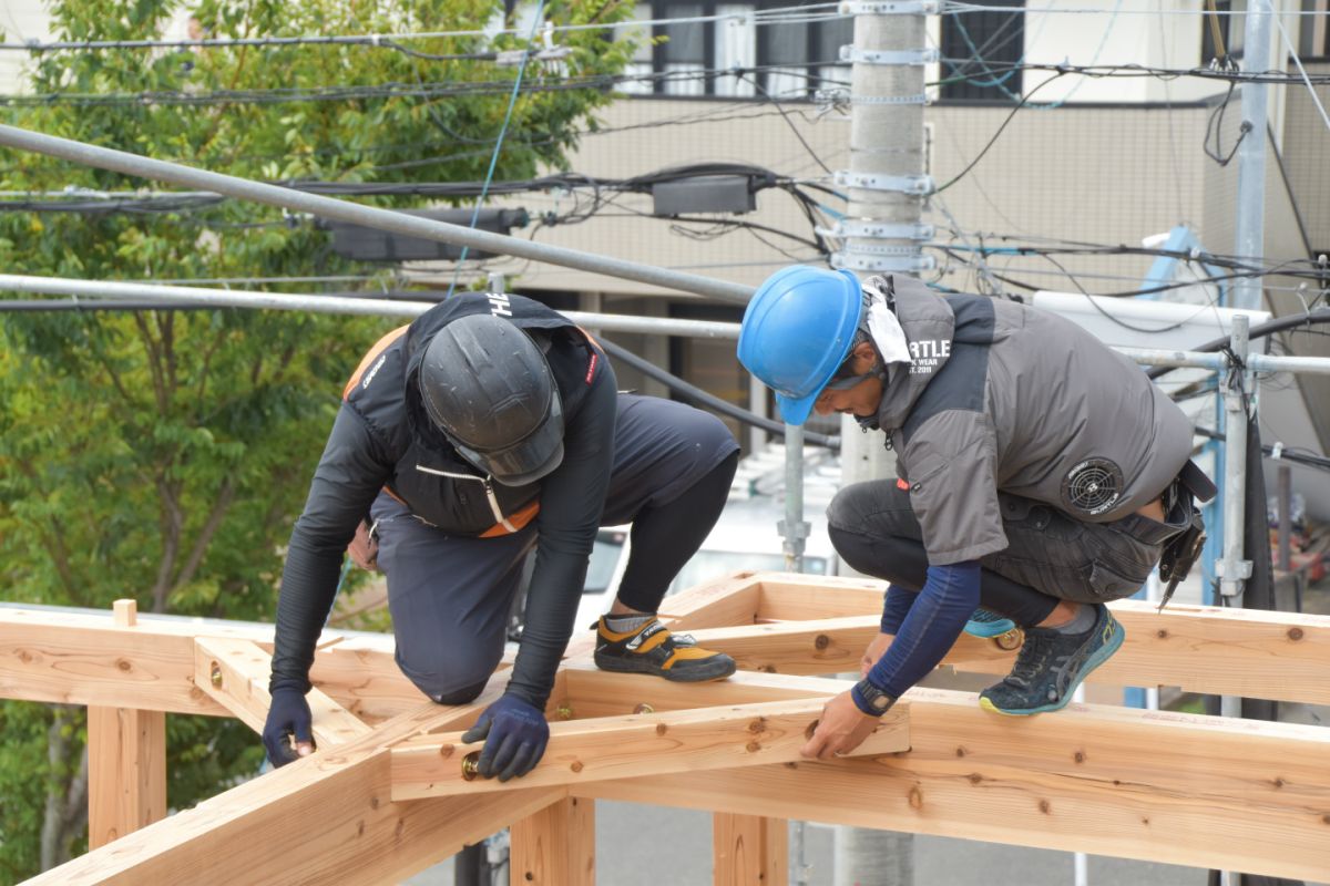 福岡県福岡市西区08　注文住宅建築現場リポート②　～上棟式～