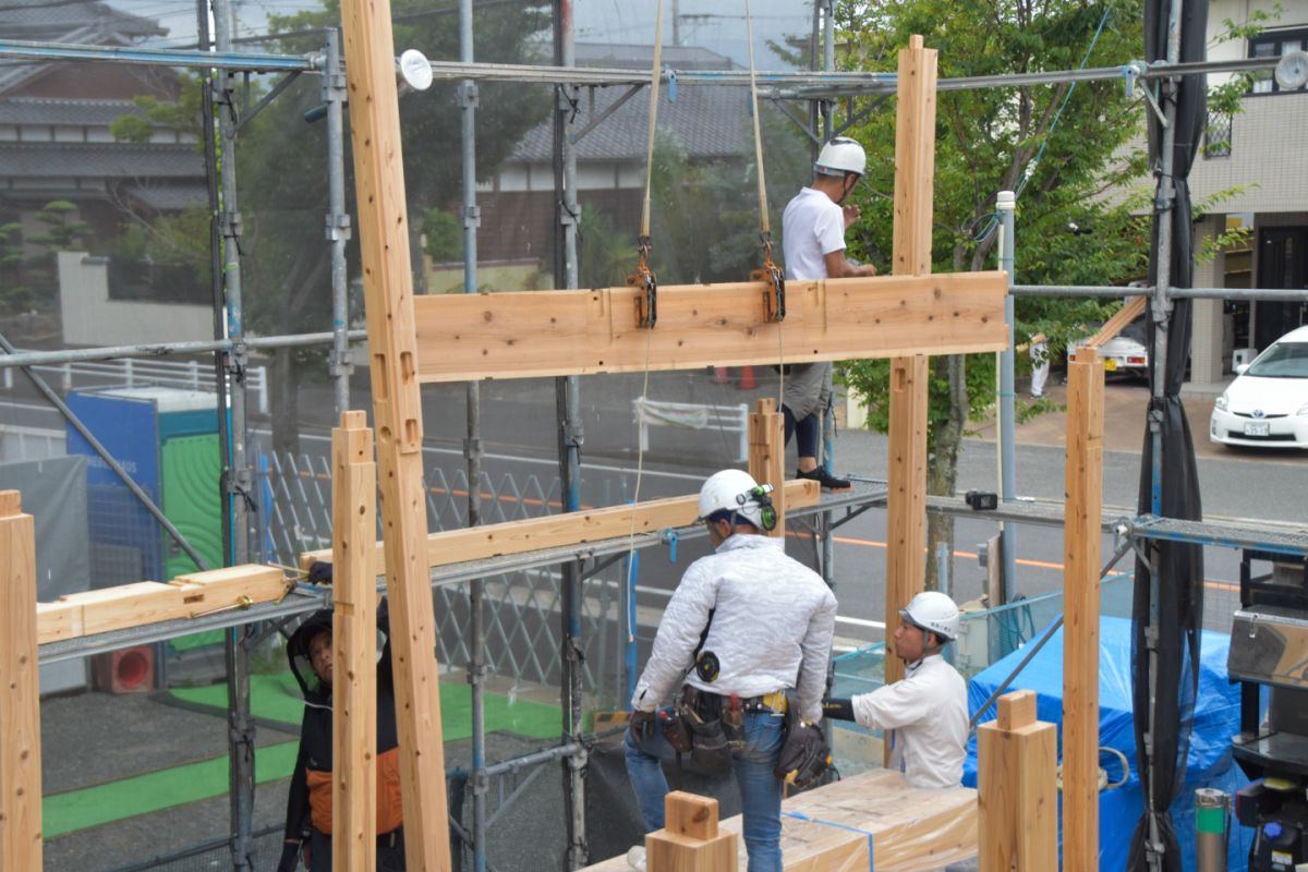 福岡県福岡市西区08　注文住宅建築現場リポート②　～上棟式～