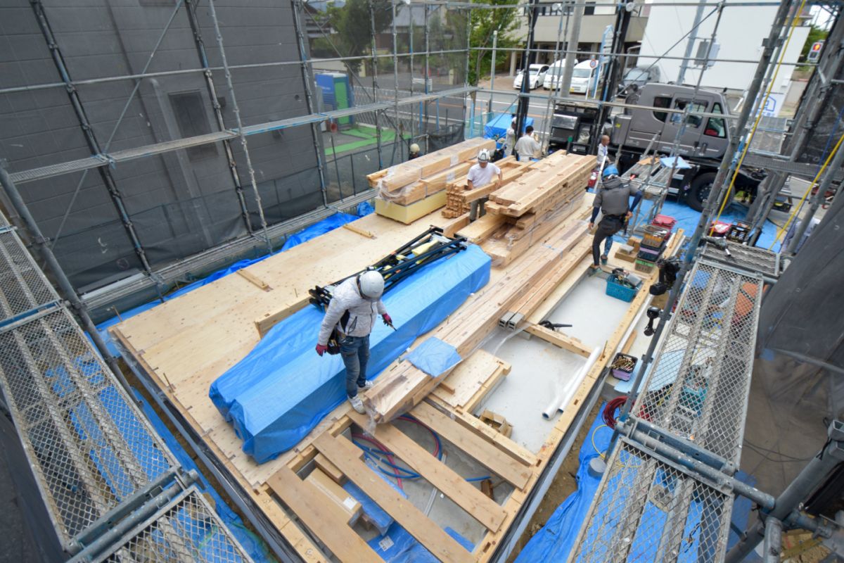 「福岡市西区08」注文住宅現場リポート②【上棟式】