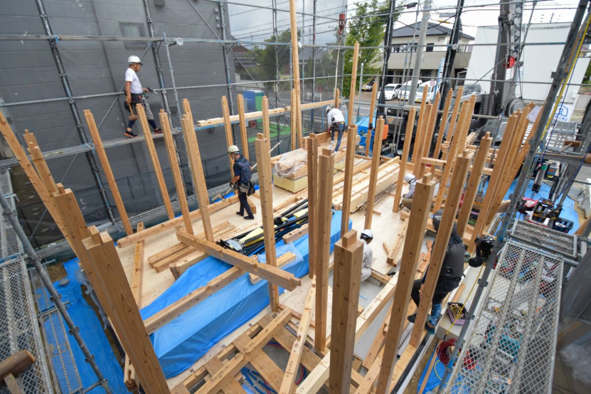 福岡県福岡市西区08　注文住宅建築現場リポート②　～上棟式～