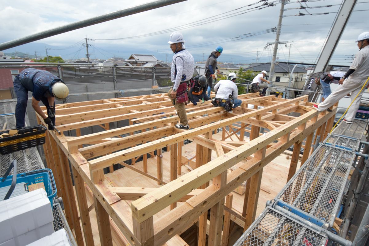 福岡県福岡市西区08　注文住宅建築現場リポート②　～上棟式～