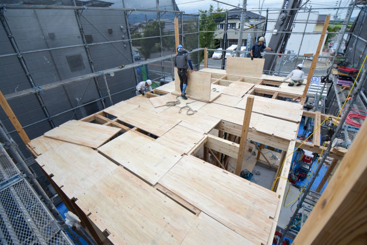 「福岡市西区08」注文住宅現場リポート②【上棟式】