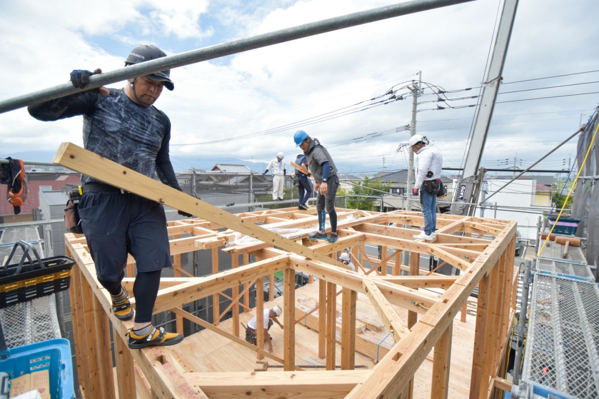 福岡県福岡市西区08　注文住宅建築現場リポート②　～上棟式～