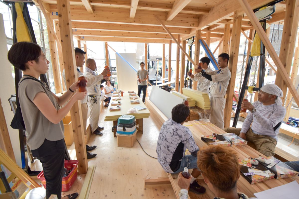 「福岡市西区08」注文住宅現場リポート②【上棟式】