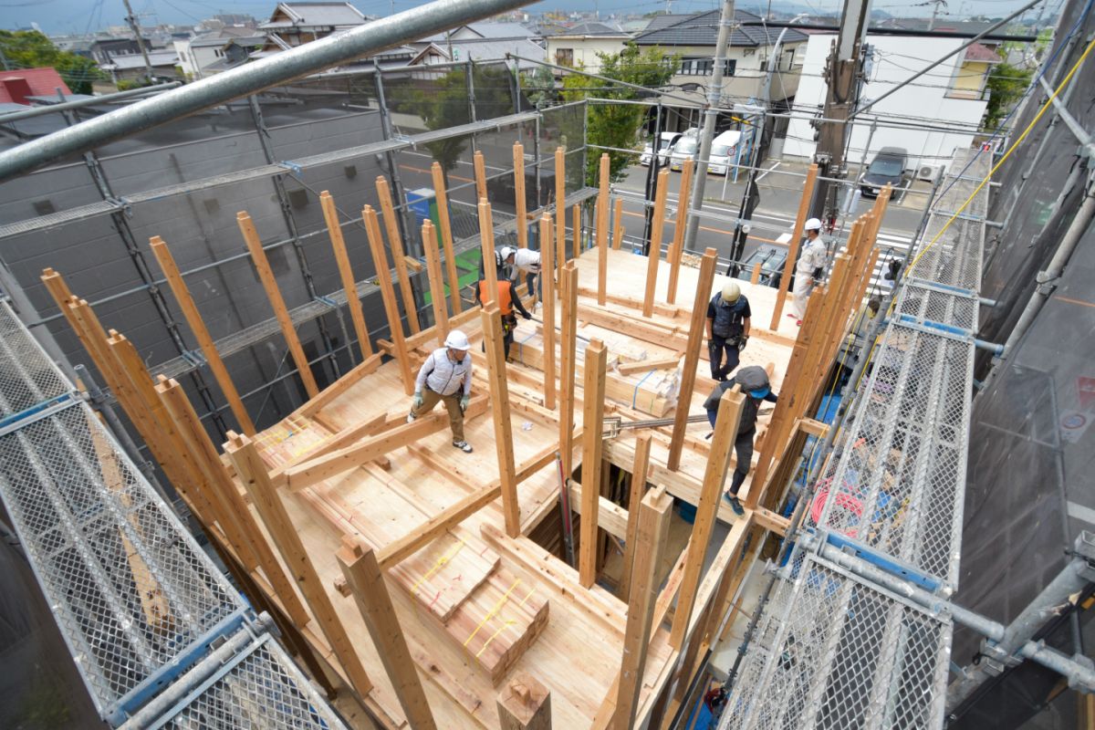 福岡県福岡市西区08　注文住宅建築現場リポート②　～上棟式～