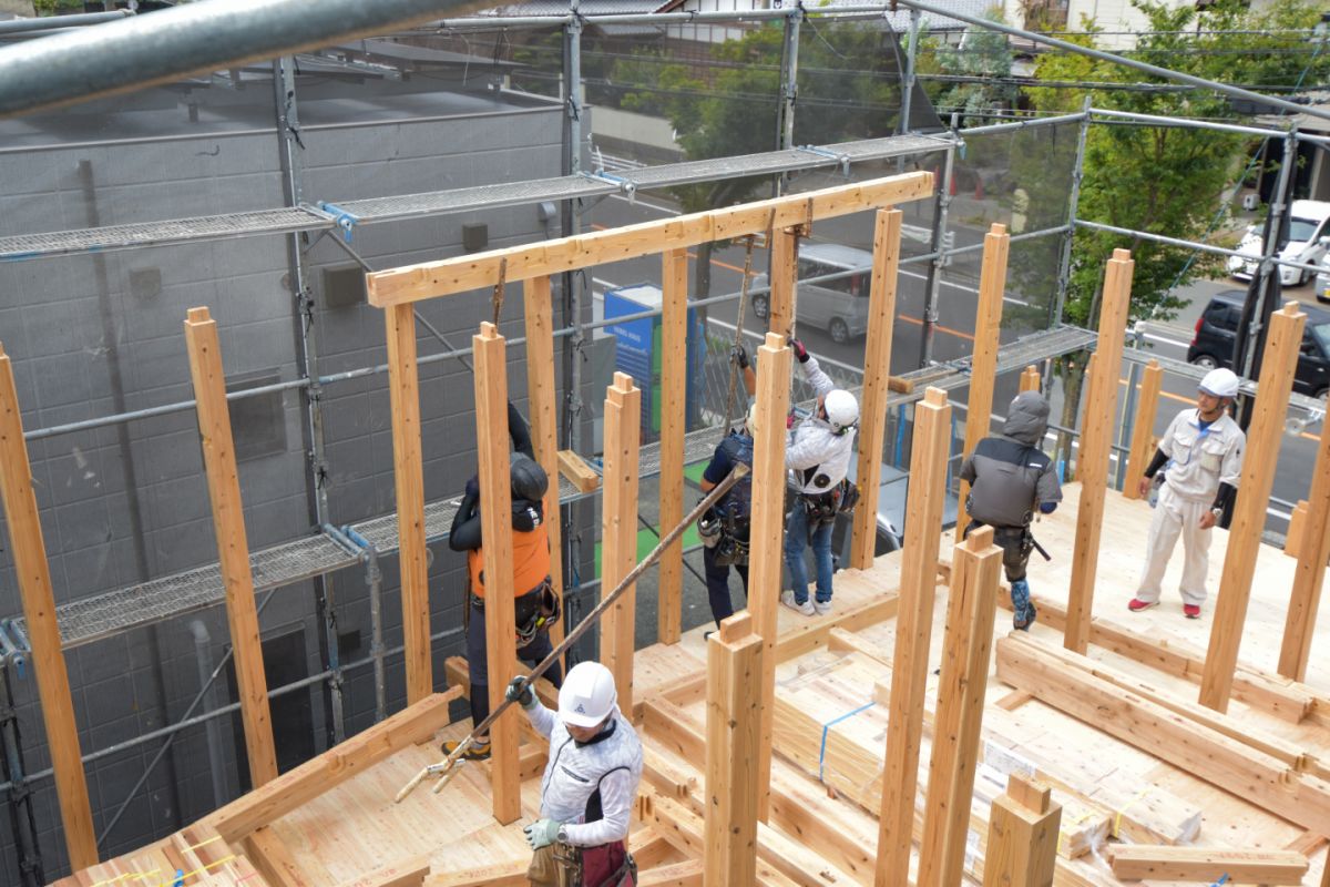 福岡県福岡市西区08　注文住宅建築現場リポート②　～上棟式～