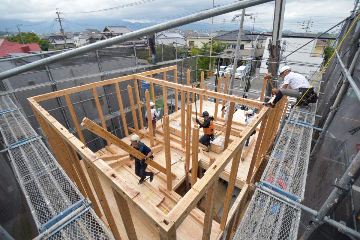 福岡県福岡市西区08　注文住宅建築現場リポート②　～上棟式～