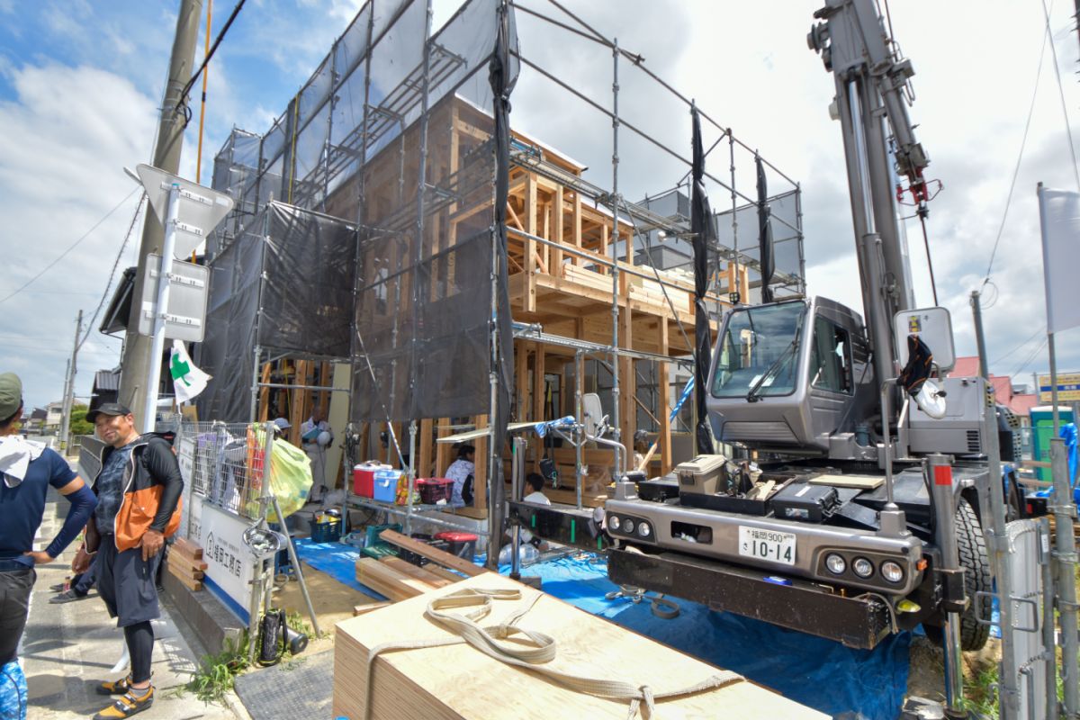 「福岡市西区08」注文住宅現場リポート②【上棟式】