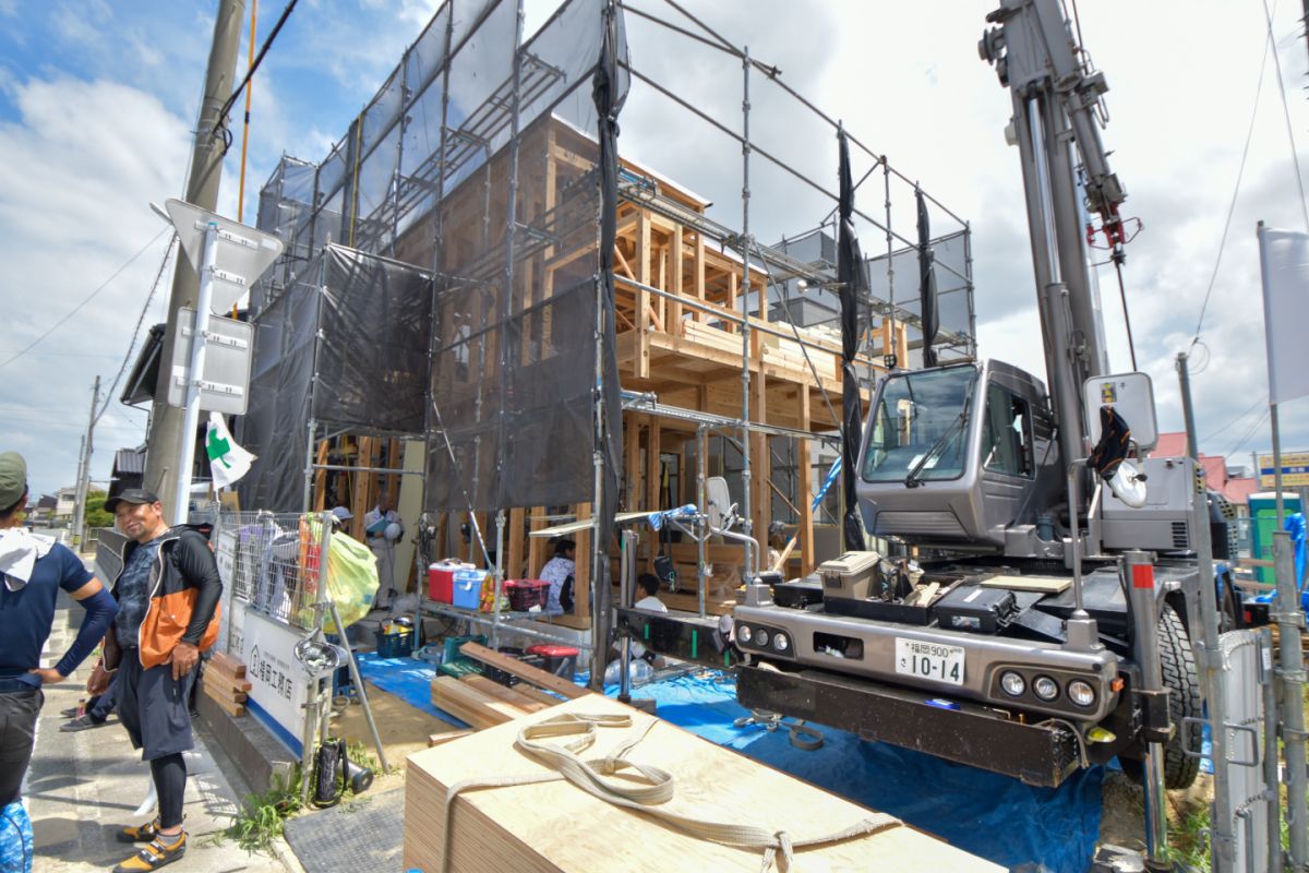 福岡県福岡市西区08　注文住宅建築現場リポート②　～上棟式～