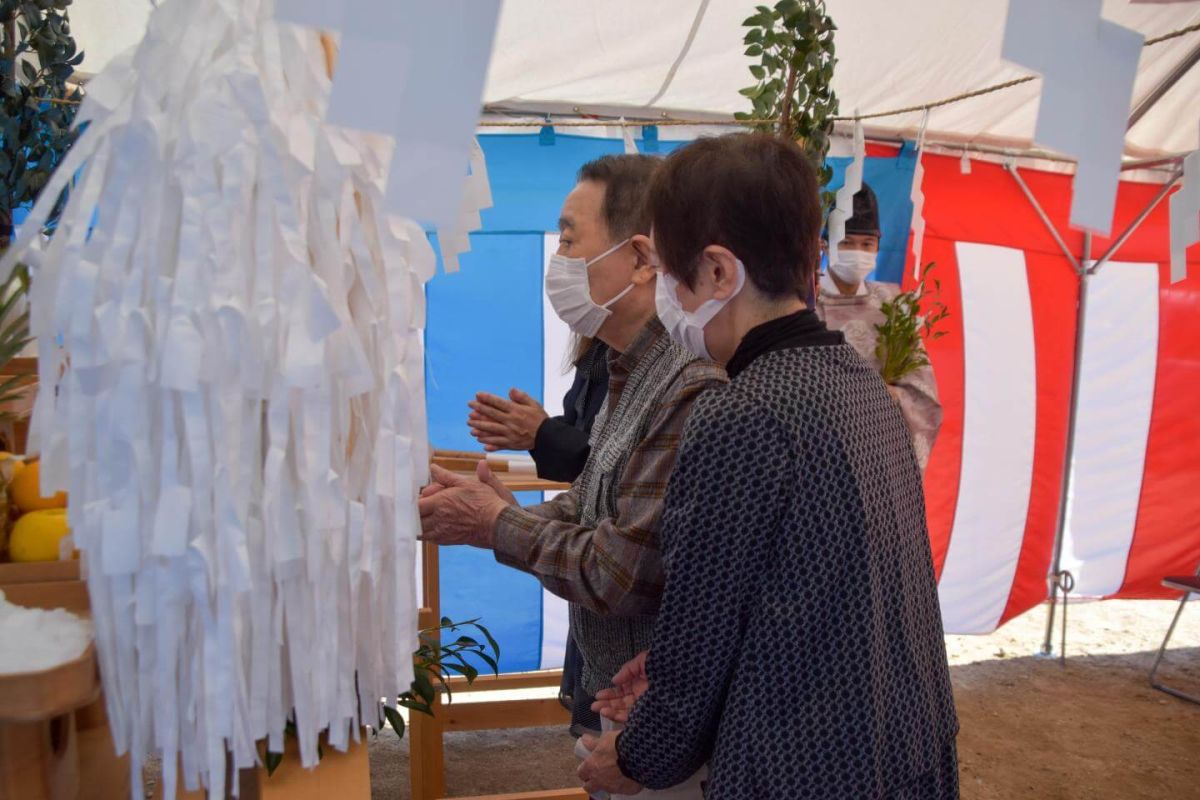 福岡県福岡市早良区次郎丸01　注文住宅建築現場リポート①　～地鎮祭～