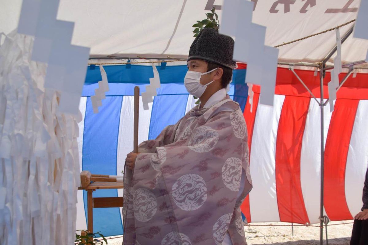 福岡県福岡市早良区次郎丸01　注文住宅建築現場リポート①　～地鎮祭～