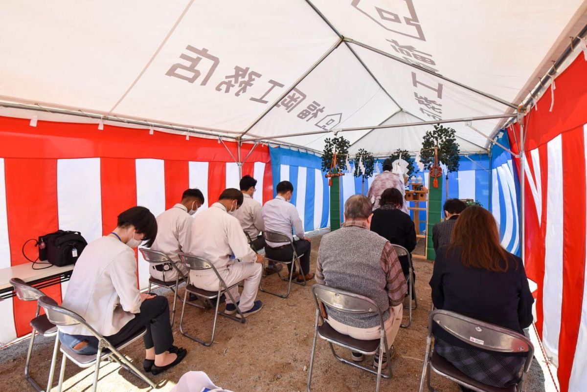 「福岡市早良区次郎丸01」注文住宅現場リポート①【地鎮祭】