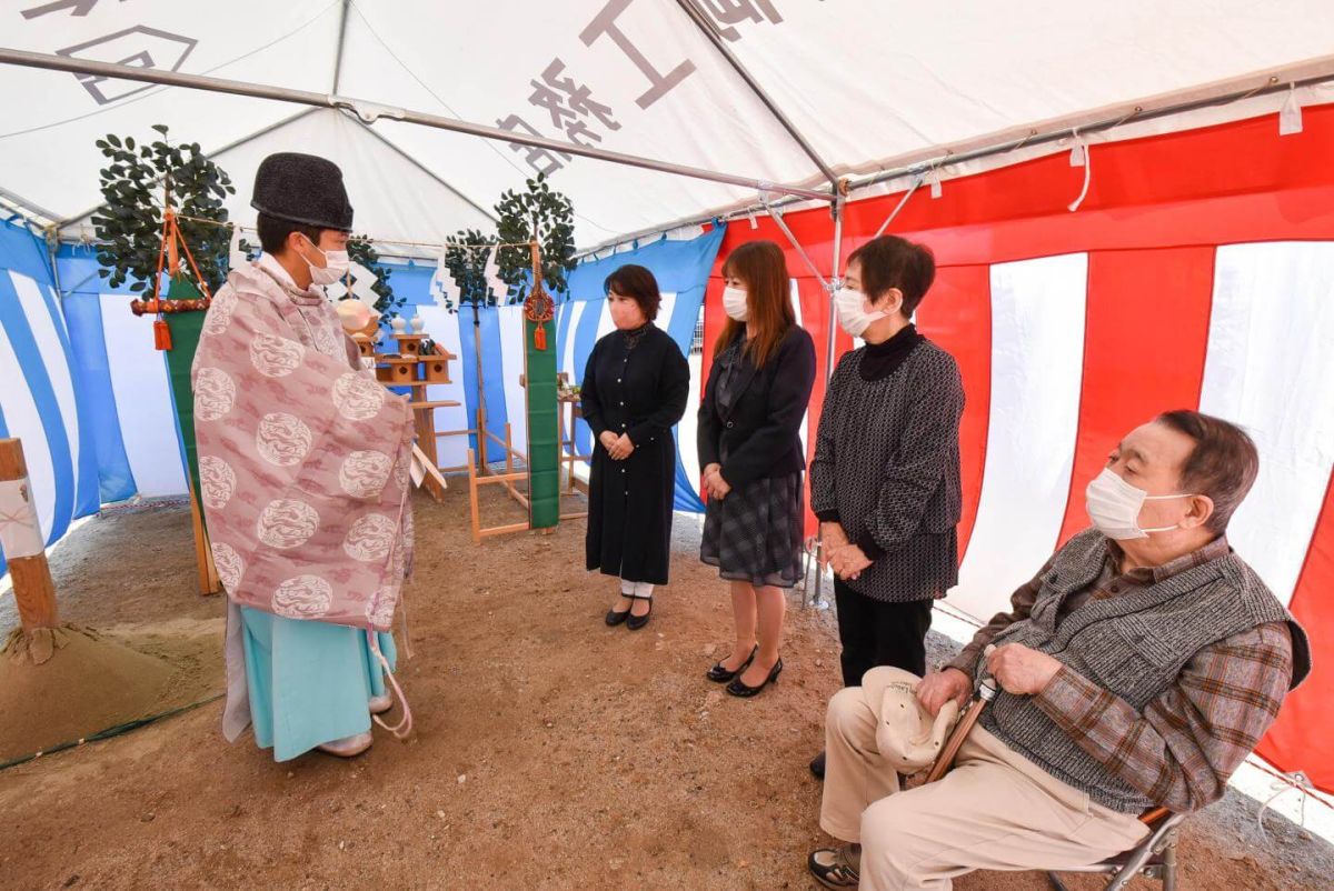 「福岡市早良区次郎丸01」注文住宅現場リポート①【地鎮祭】