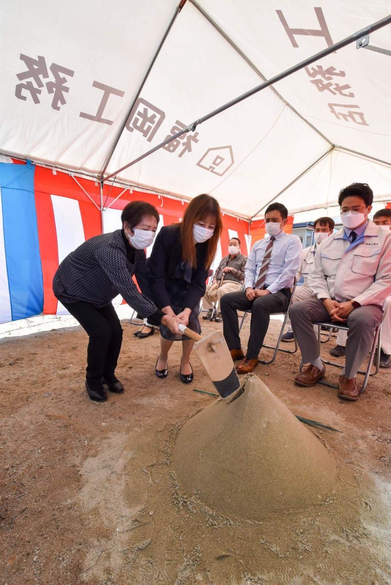 福岡県福岡市早良区次郎丸01　注文住宅建築現場リポート①　～地鎮祭～