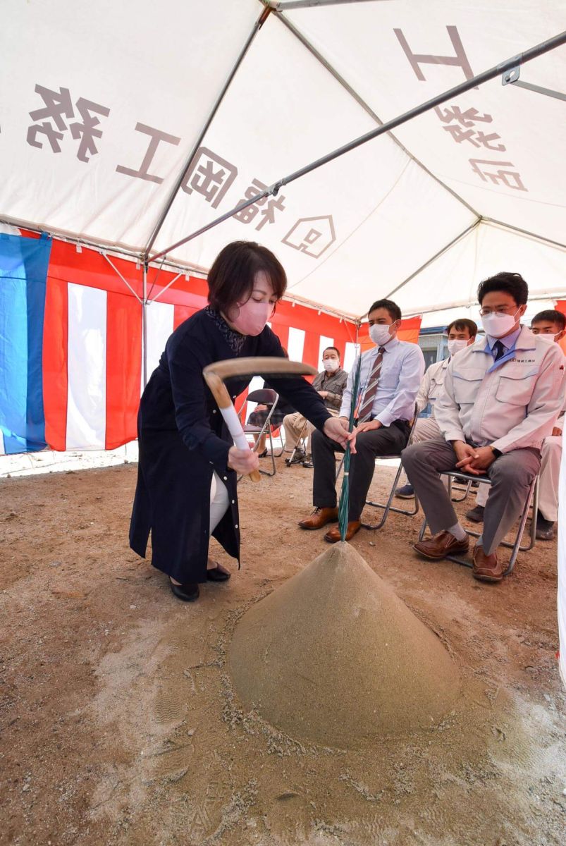 福岡県福岡市早良区次郎丸01　注文住宅建築現場リポート①　～地鎮祭～