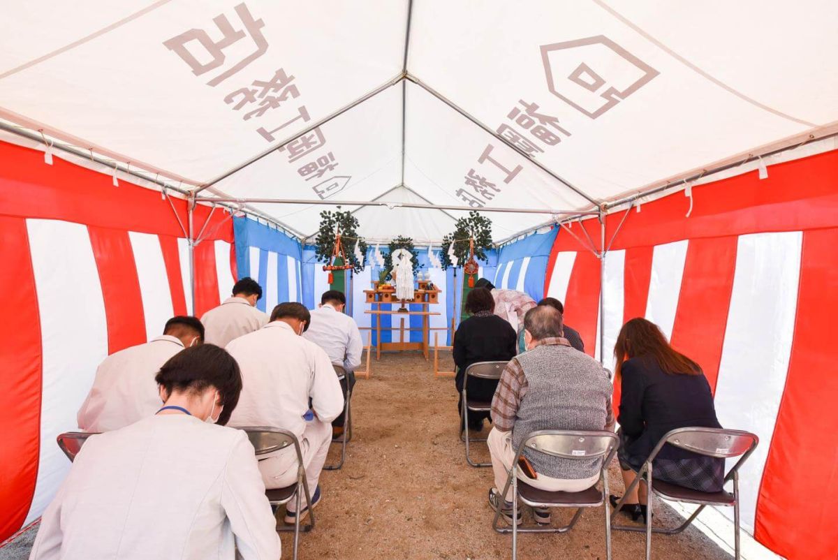 「福岡市早良区次郎丸01」注文住宅現場リポート①【地鎮祭】