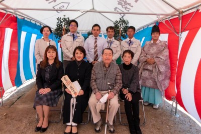 福岡県福岡市早良区次郎丸01　注文住宅建築現場リポート①　～地鎮祭～