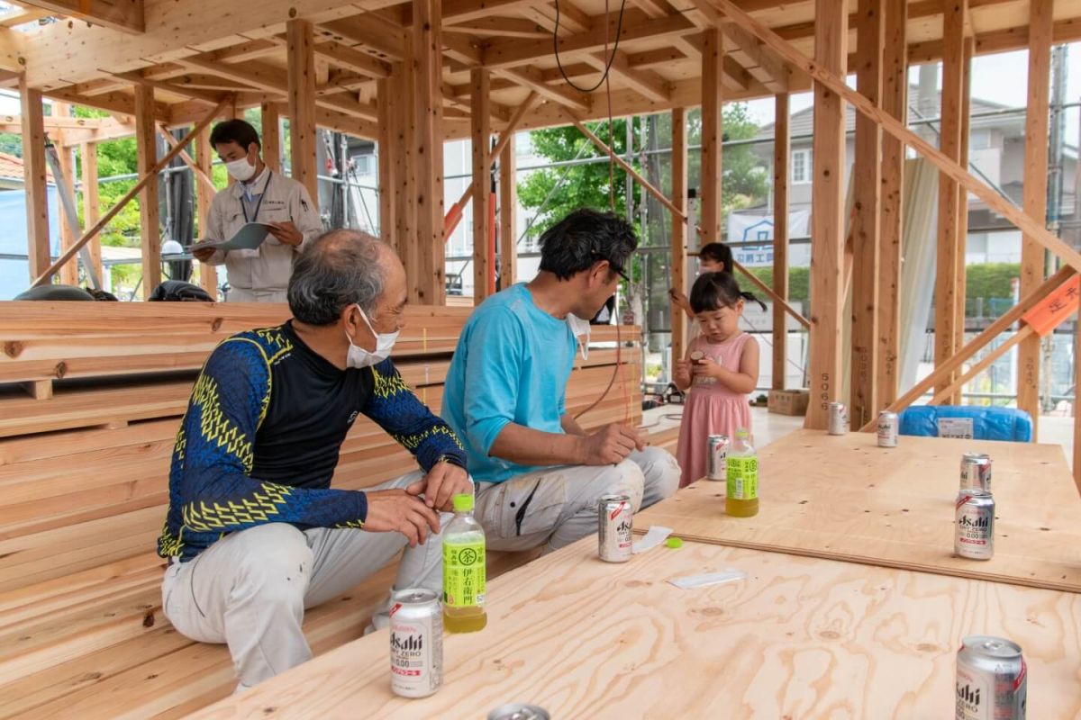 福岡県福岡市東区10　注文住宅建築現場リポート⑤　～上棟式・番外編〜