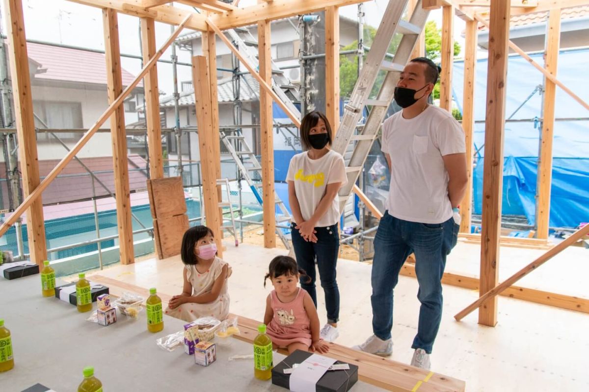 「福岡市東区10」注文住宅現場リポート⑤【上棟式】