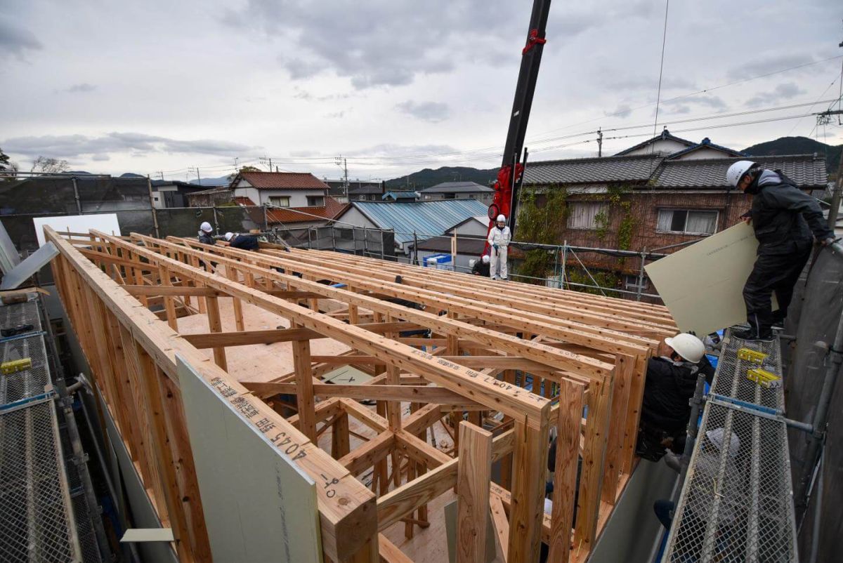 福岡県宮若市02　注文住宅建築現場リポート④　～上棟式・後編～