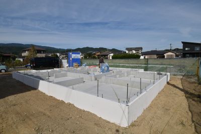 「鳥栖市02」注文住宅現場リポート②【基礎工事】【立ち上がりコン】