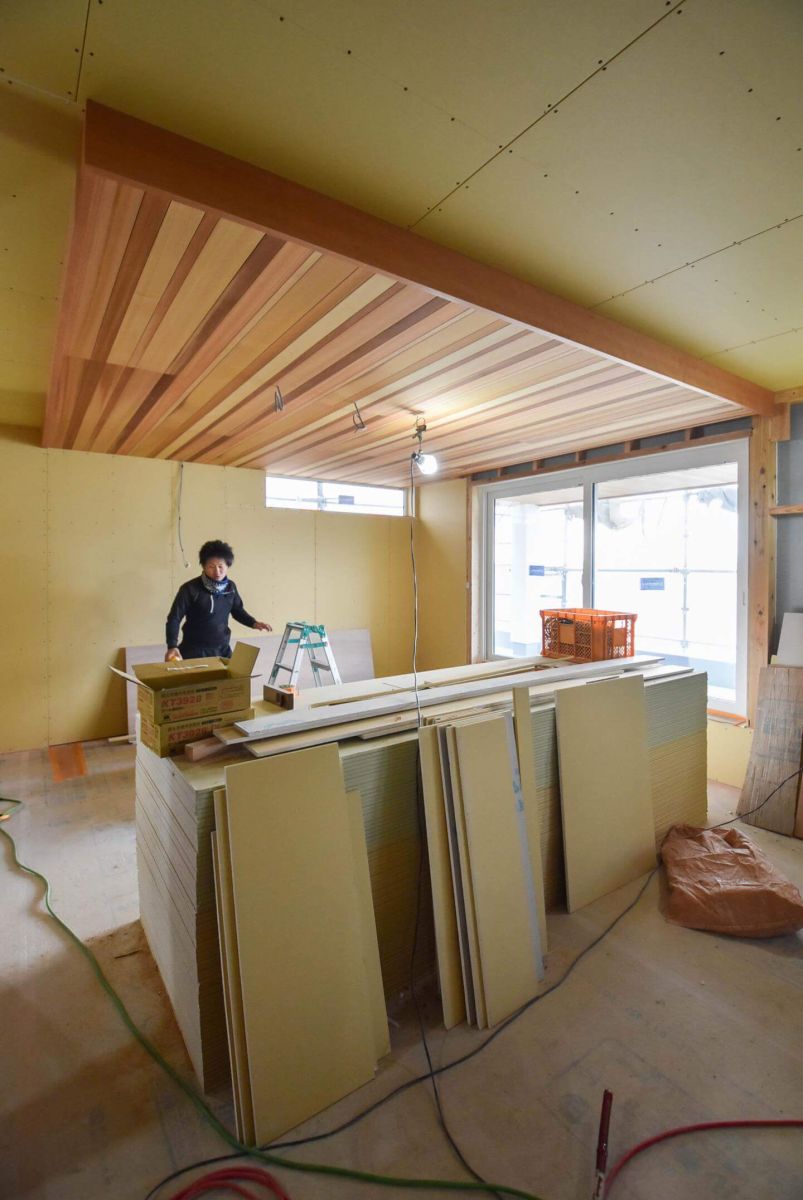 「福岡市東区11」注文住宅現場リポート⑧【木工事】【石膏ボード】