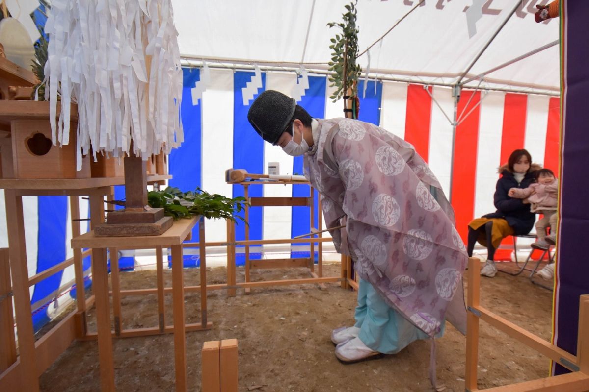 福岡県福岡市早良区10　注文住宅建築現場リポート①　～地鎮祭～