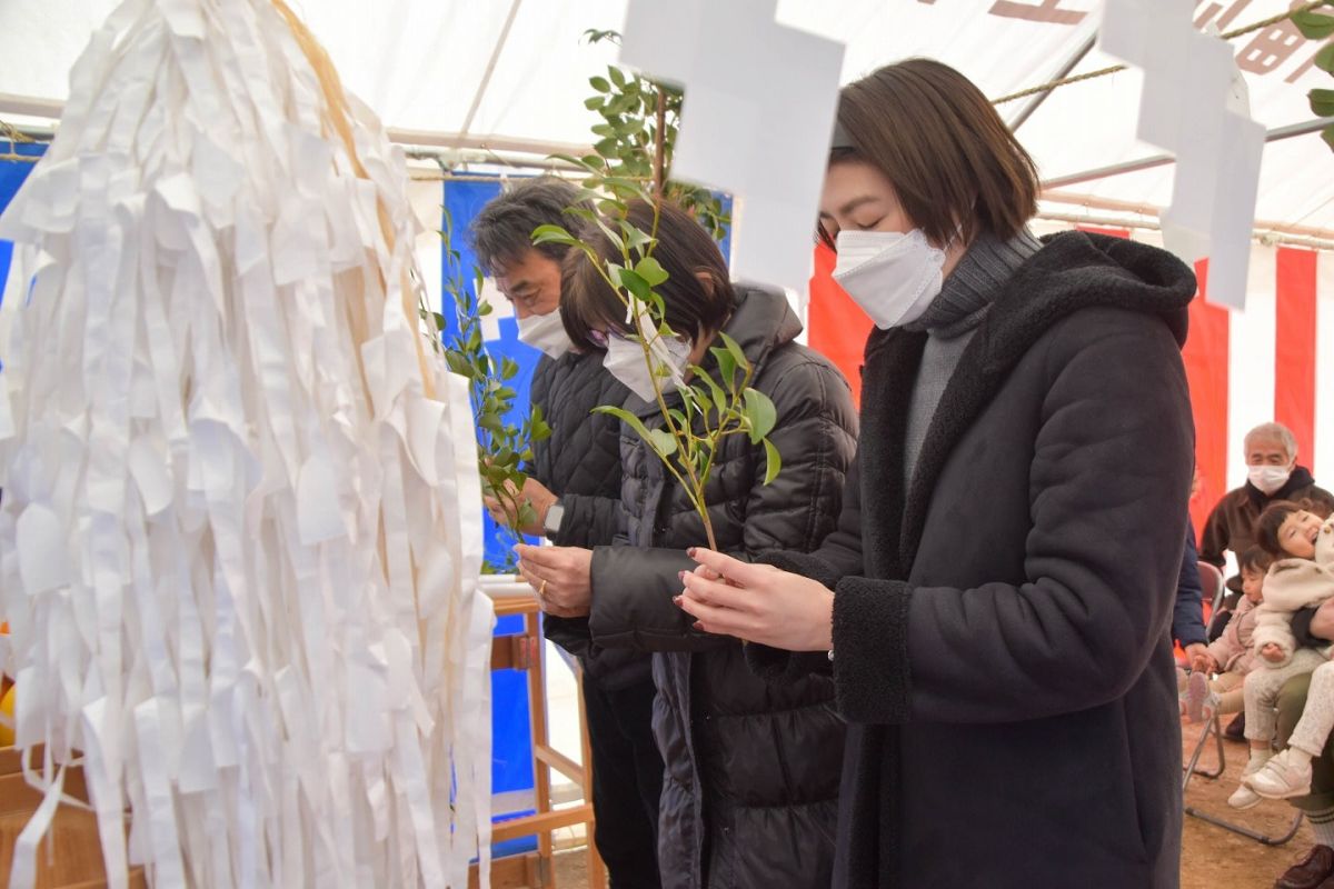 「福岡市早良区10」注文住宅現場リポート①【地鎮祭】