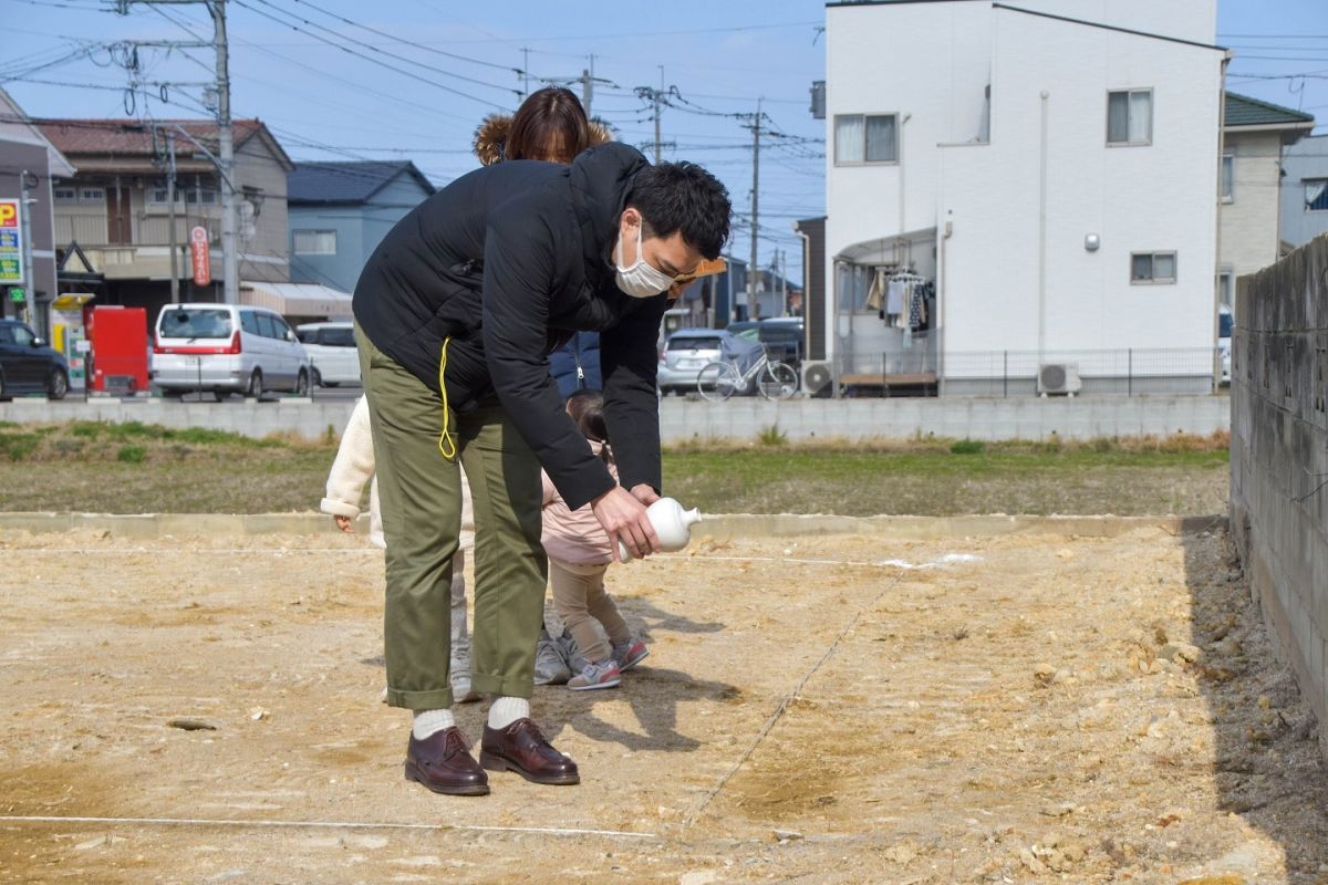 福岡県福岡市早良区10　注文住宅建築現場リポート①　～地鎮祭～