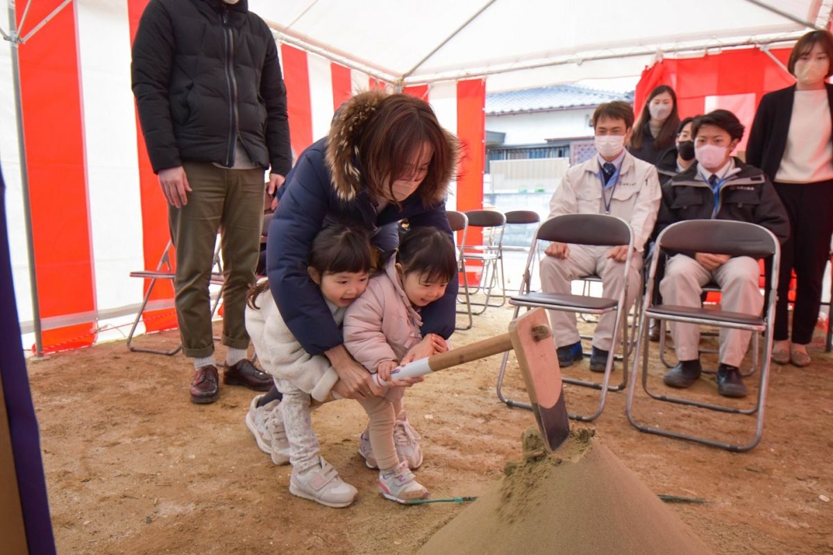 福岡県福岡市早良区10　注文住宅建築現場リポート①　～地鎮祭～