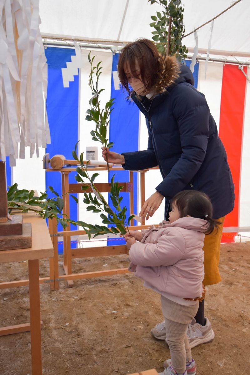 福岡県福岡市早良区10　注文住宅建築現場リポート①　～地鎮祭～