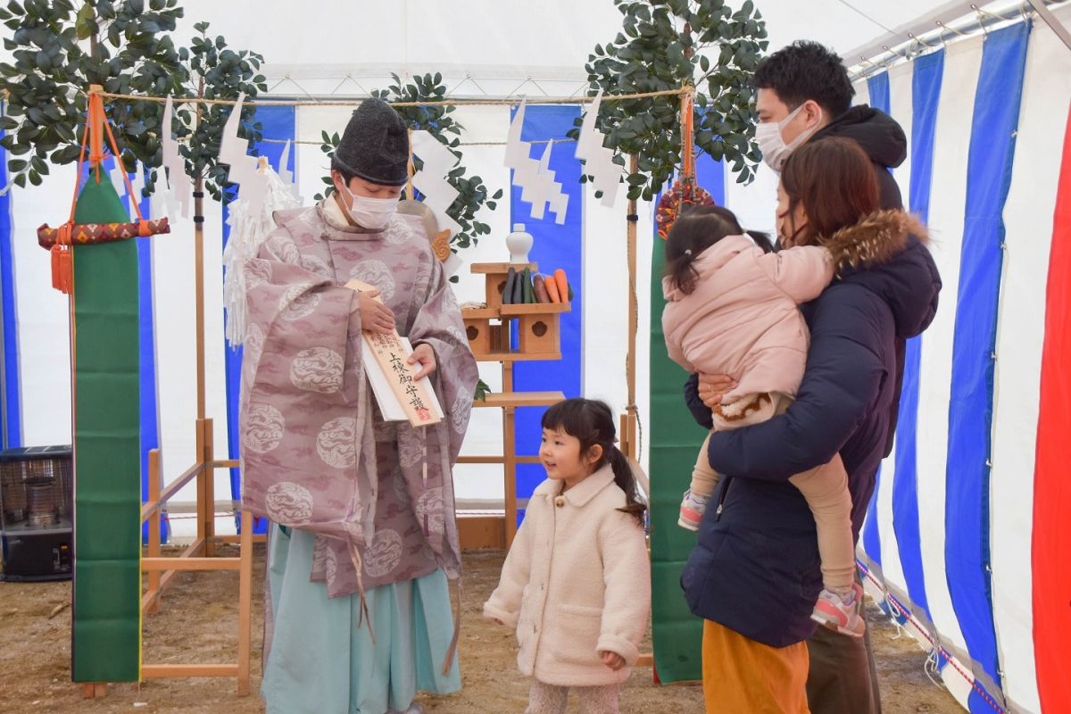 福岡県福岡市早良区10　注文住宅建築現場リポート①　～地鎮祭～