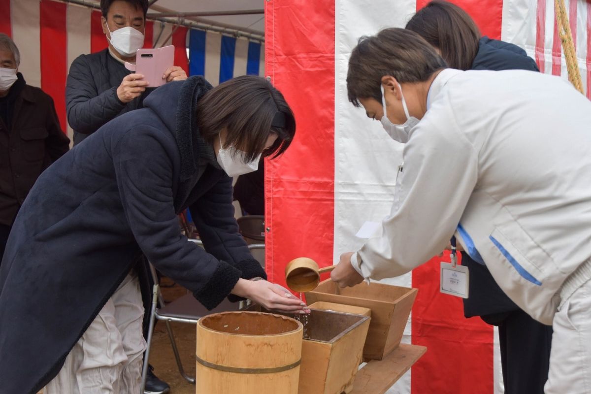 福岡県福岡市早良区10　注文住宅建築現場リポート①　～地鎮祭～