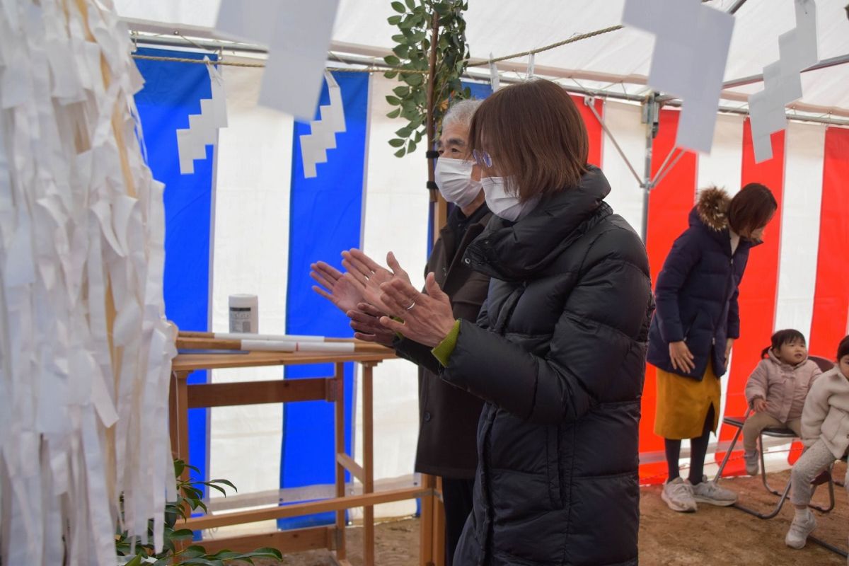 「福岡市早良区10」注文住宅現場リポート①【地鎮祭】