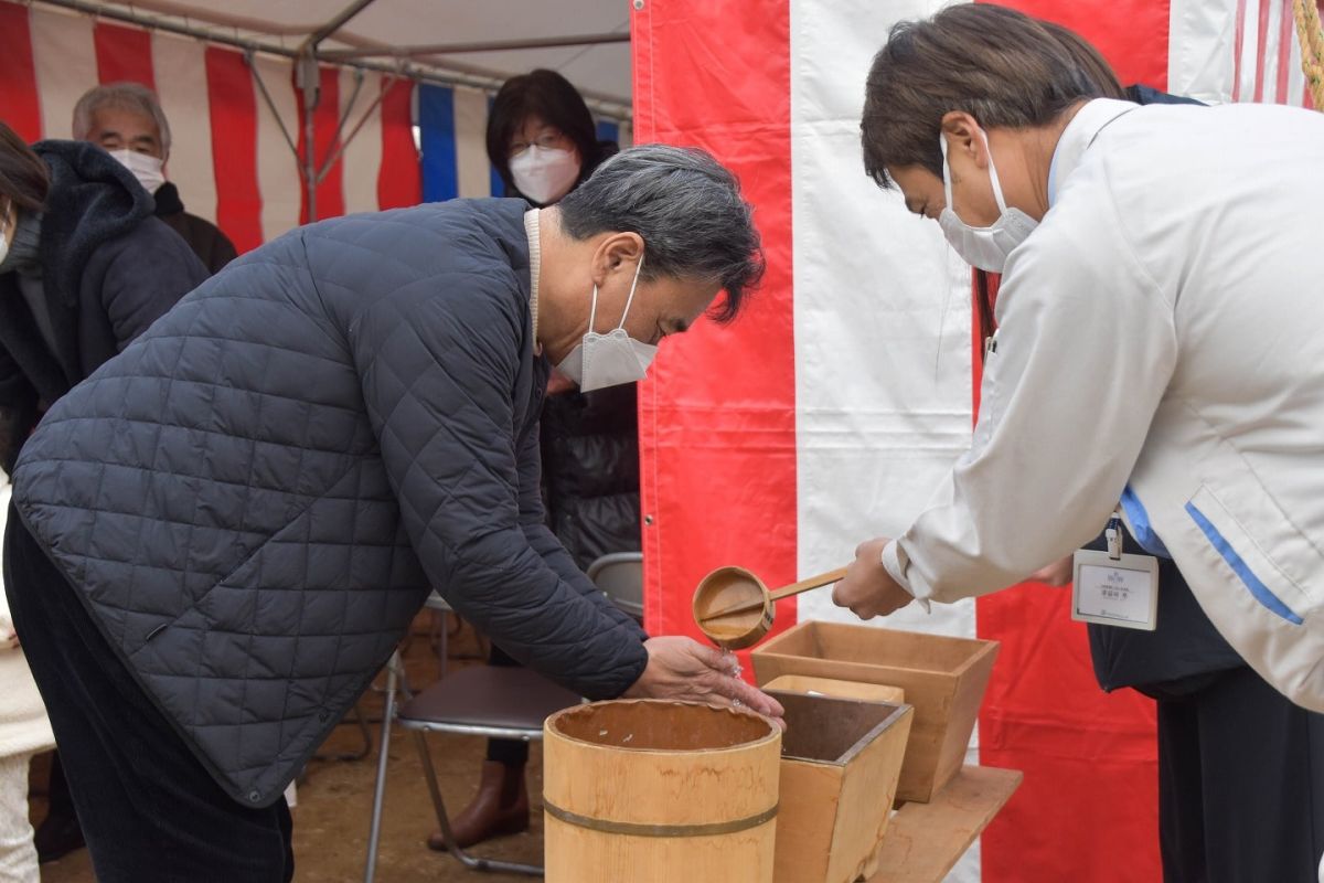 福岡県福岡市早良区10　注文住宅建築現場リポート①　～地鎮祭～