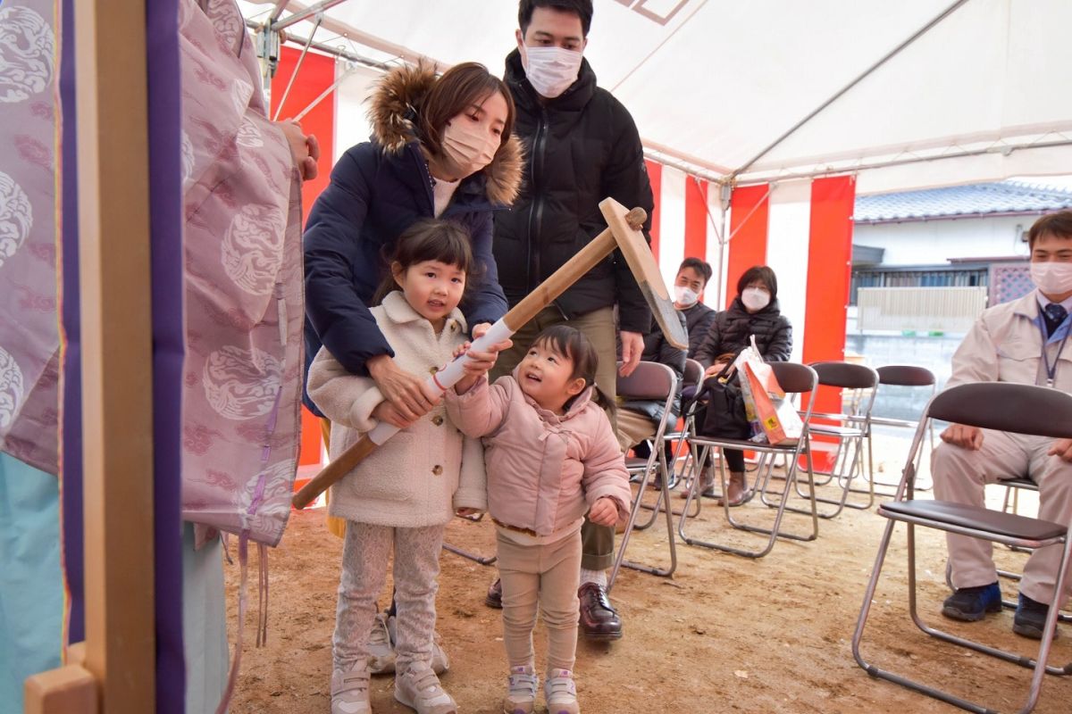 福岡県福岡市早良区10　注文住宅建築現場リポート①　～地鎮祭～